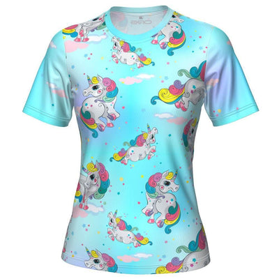 ORG Rainbow Unicorns Women's Technical Running Shirt-Online Running Gear-Online Cycling Gear Australia