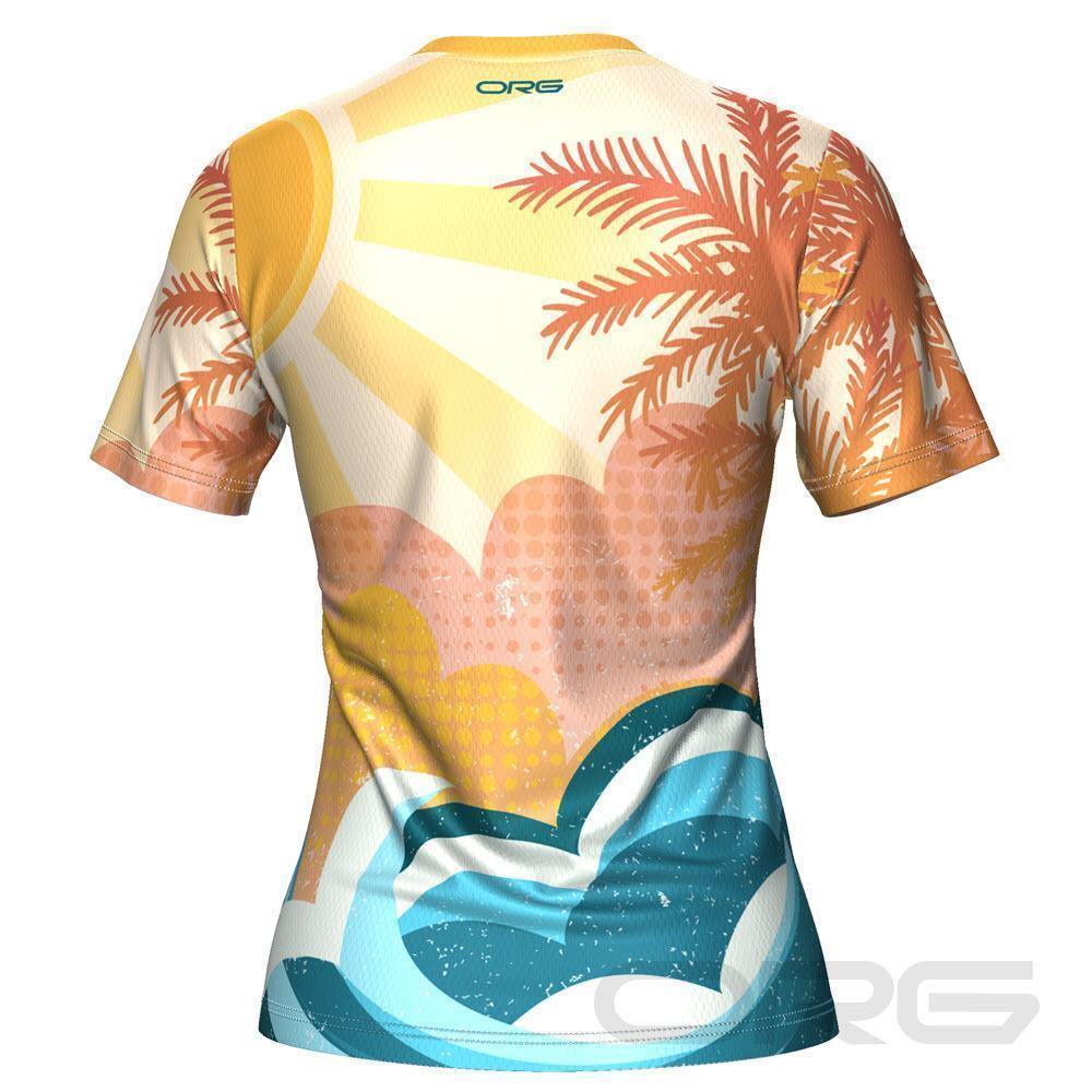 ORG Tropical Sunrise Women's Technical Running Shirt-Online Running Gear-Online Cycling Gear Australia