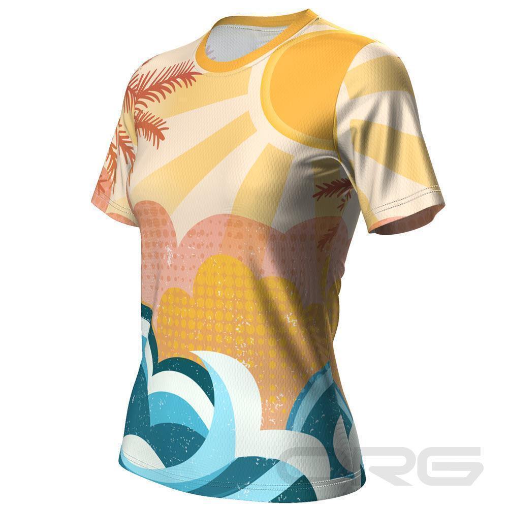 ORG Tropical Sunrise Women's Technical Running Shirt-Online Running Gear-Online Cycling Gear Australia