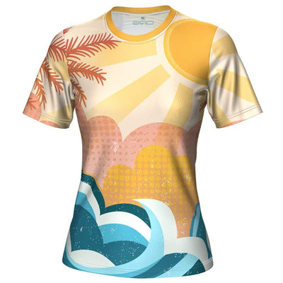 ORG Tropical Sunrise Women's Technical Running Shirt-Online Running Gear-Online Cycling Gear Australia