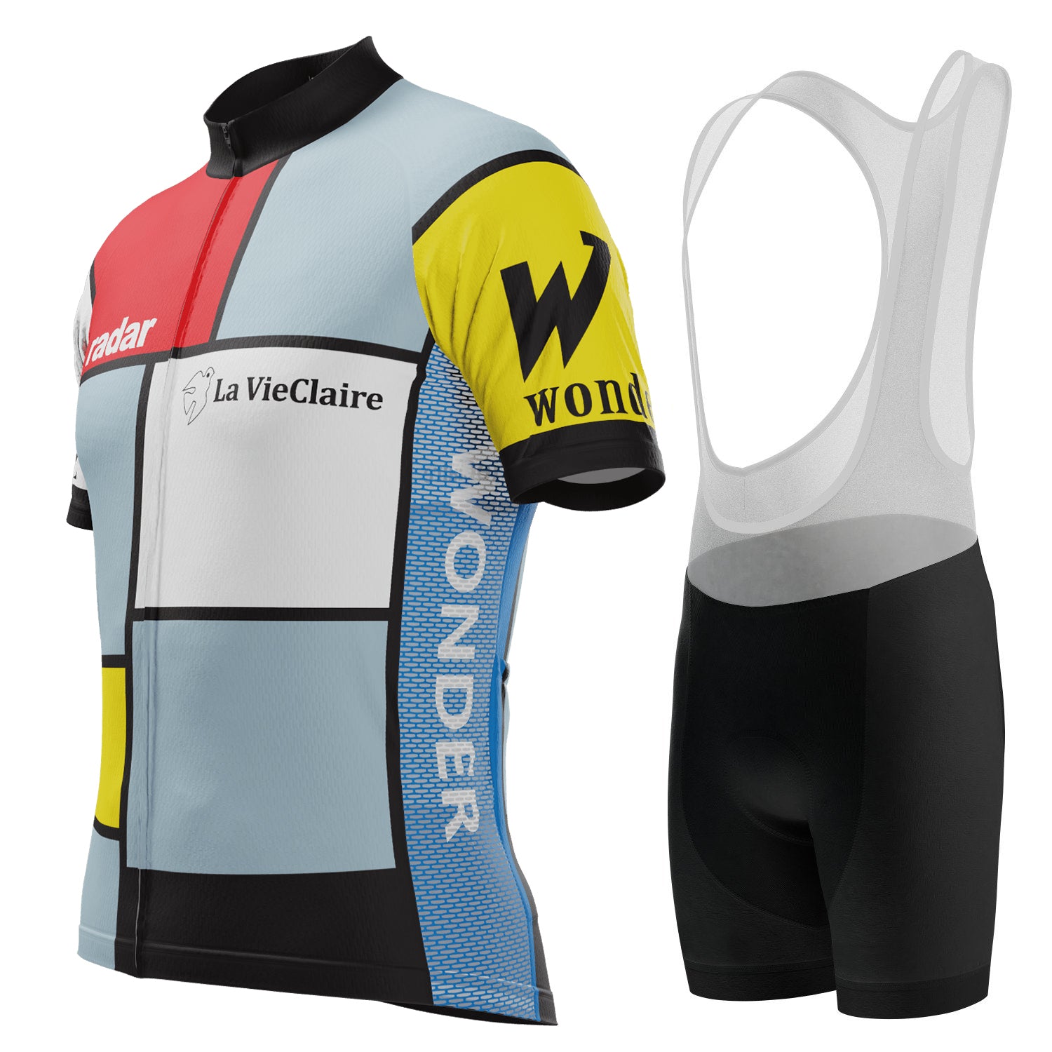 Men's Retro La Vie En Claire 2 Piece Cycling Kit