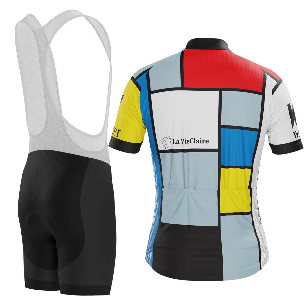 Men's Retro La Vie En Claire 2 Piece Cycling Kit