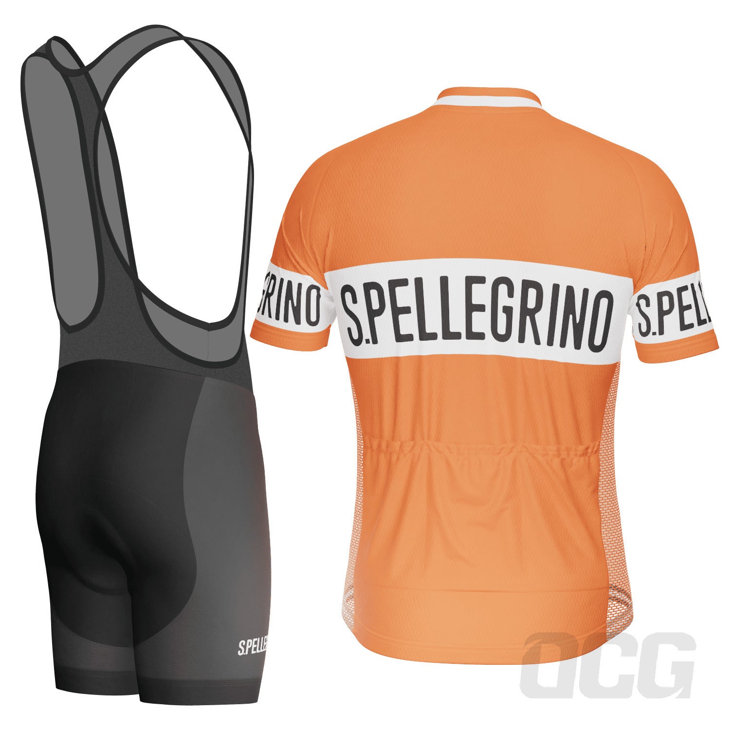 Men's Retro 1976 San Pellegrino 2 Piece Cycling Kit