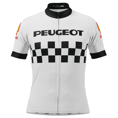Men's Peugeot Shell Retro 1983 Short Sleeve Cycling Jersey