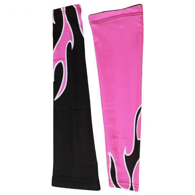 Pink Flame Cycling Arm Warmers-Online Cycling Gear Australia-Online Cycling Gear Australia