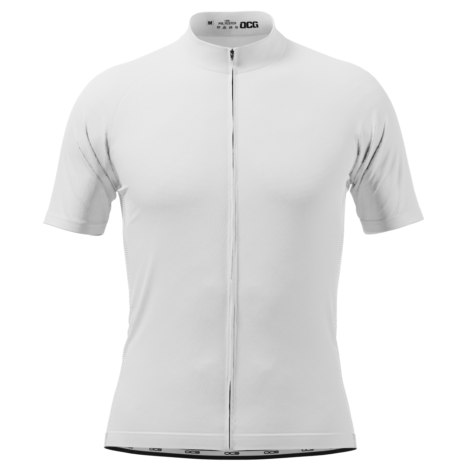 Plain white cycling jersey sales