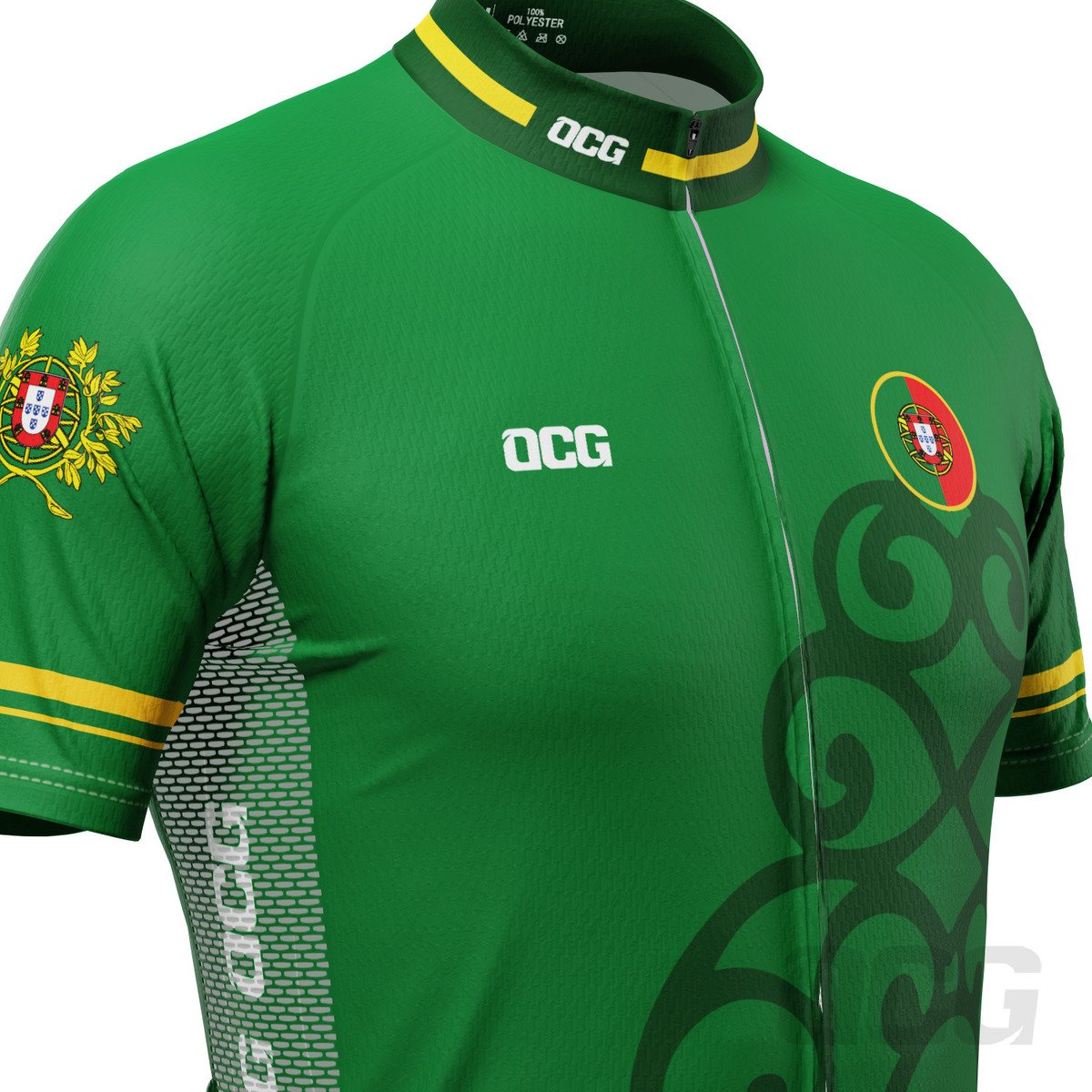 Men's Lusitanian Portugal Short Sleeve Cycling Jersey