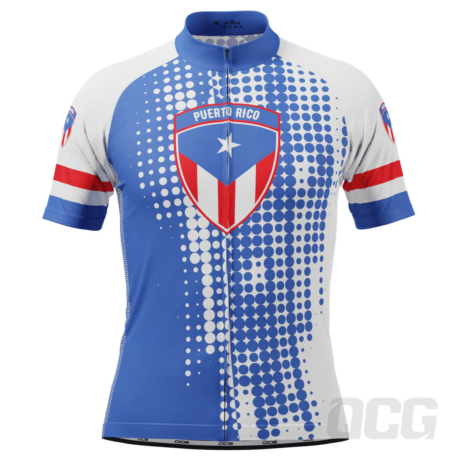 Men's Puerto Rico Short Sleeve Cycling Jersey