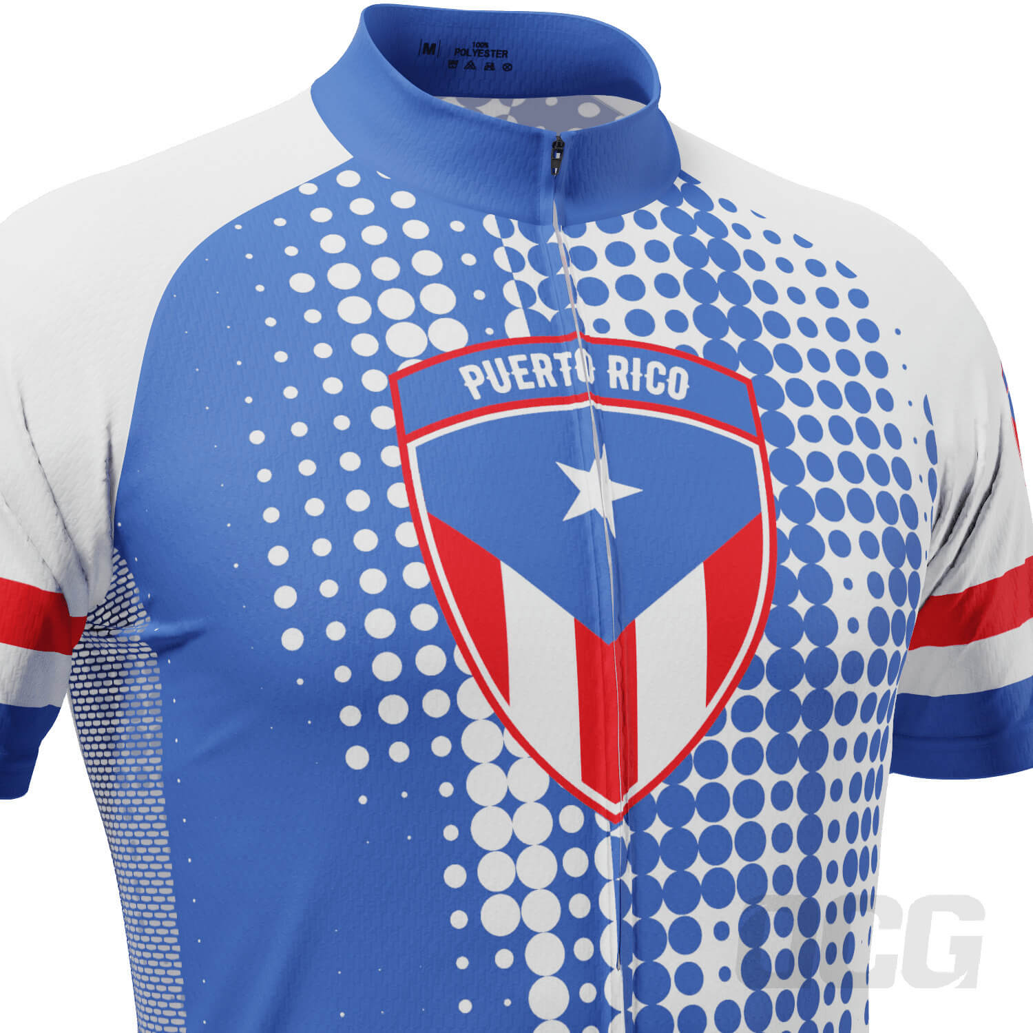 Men's Puerto Rico Short Sleeve Cycling Jersey