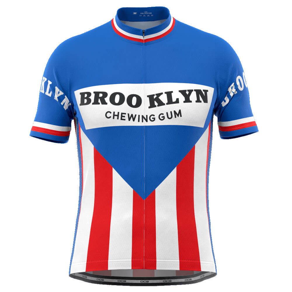 Retro Brooklyn Chewing Gum Short Sleeve Cycling Jersey