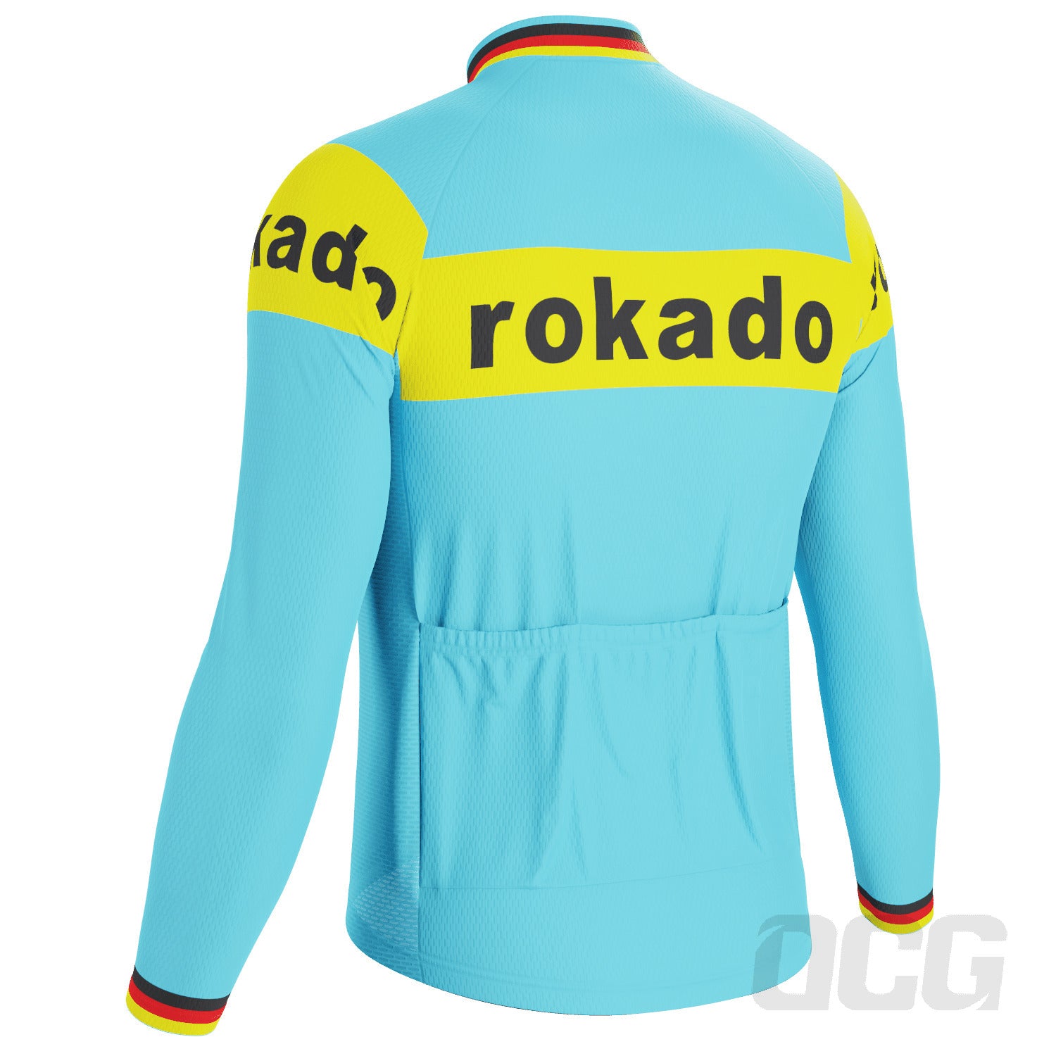 Men's Retro 1973 Team Rokado German Long Sleeve Cycling Jersey
