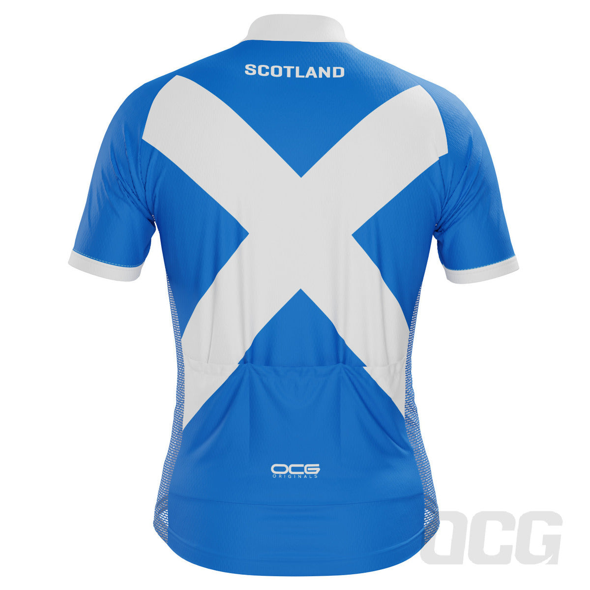 Men's Scotland Flag National Short Sleeve Cycling Jersey