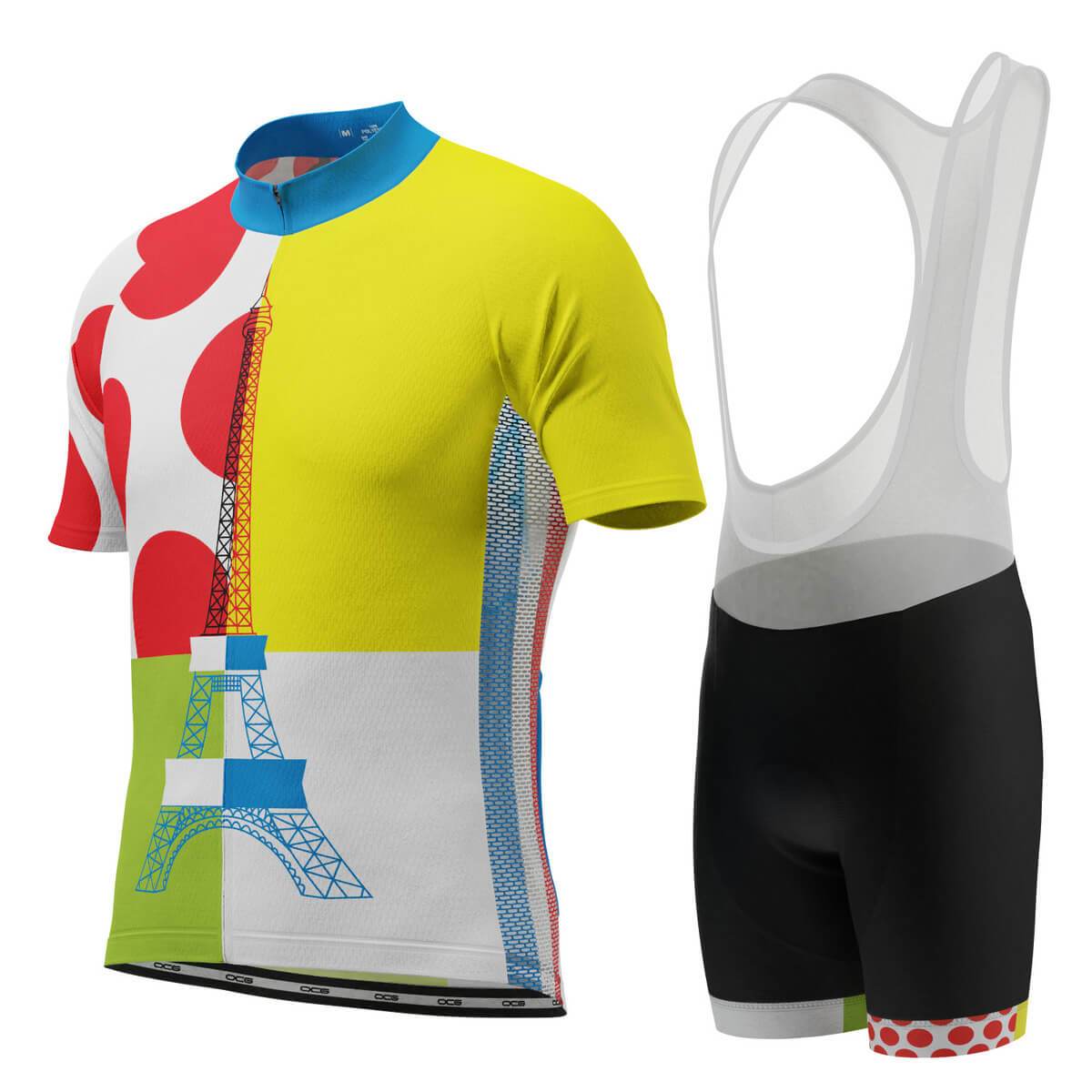 Men's Tour de France Leaders KOM Sprinters Short Sleeve Cycling Kit