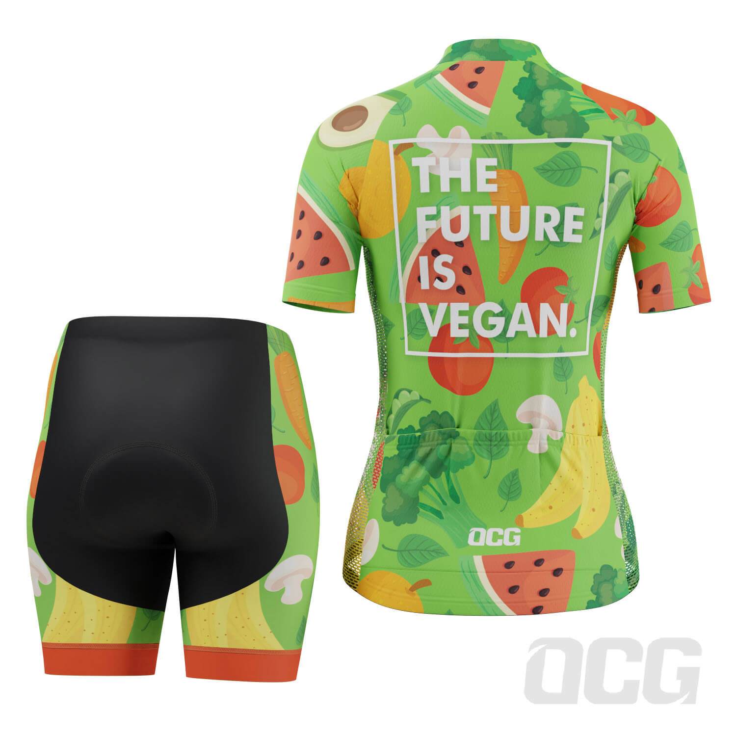 Women's The Future is Vegan Short Sleeve Cycling Kit