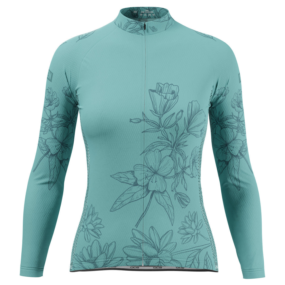 Women's Flower Power Long Sleeve Cycling Jersey