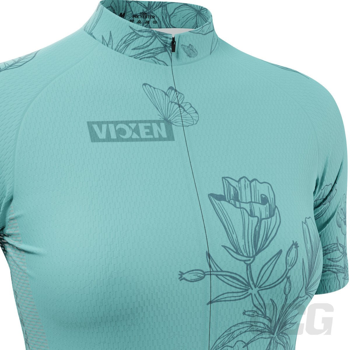 Women's Flower Power Short Sleeve Cycling Jersey