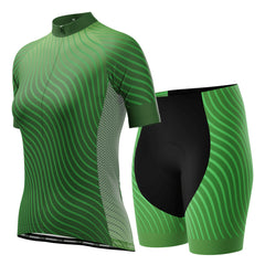 Women's Four Seasons Curvy Lines 2 Piece Cycling Kit