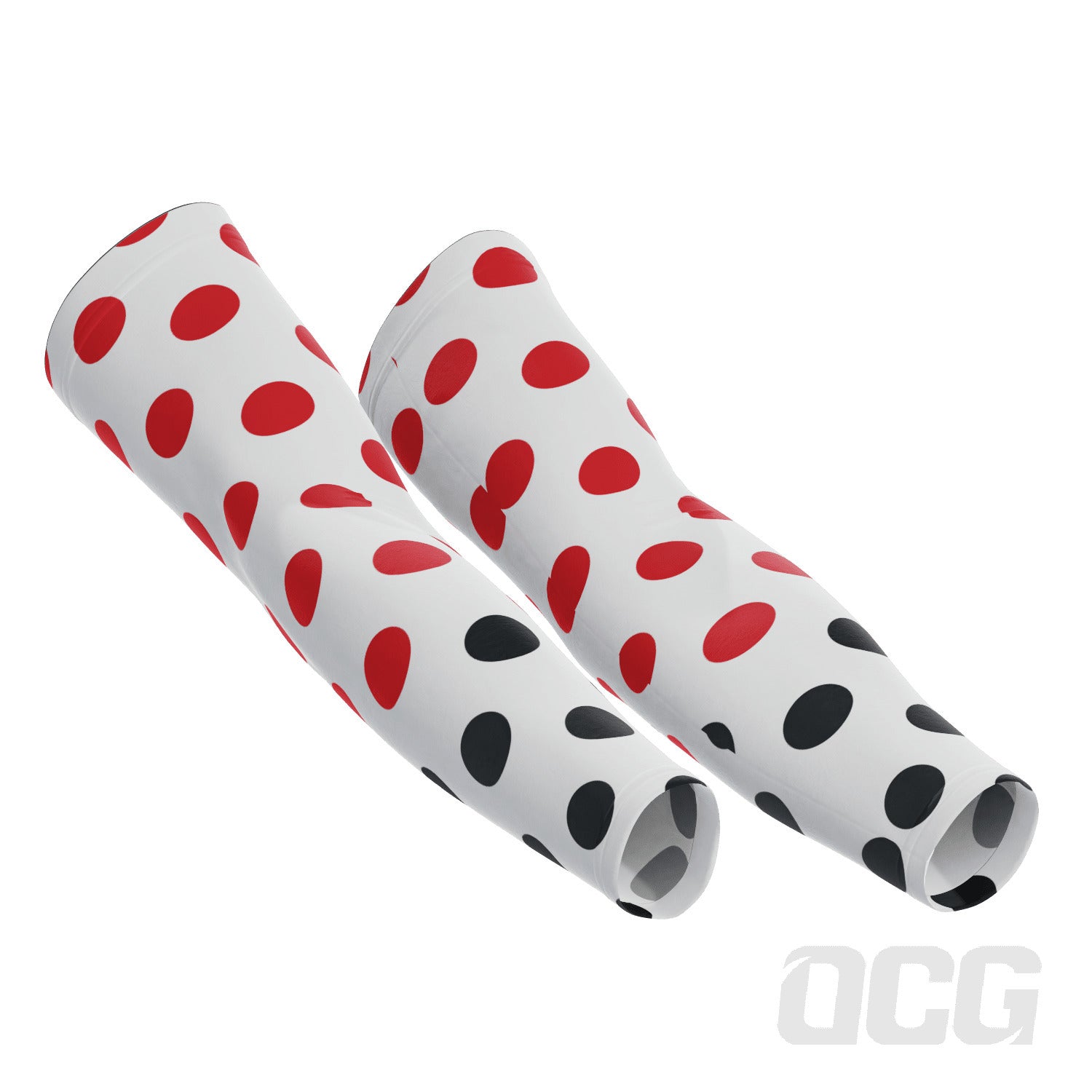 Men's White Polka Dot Quick-Dry Cycling Arm Warmers – Online