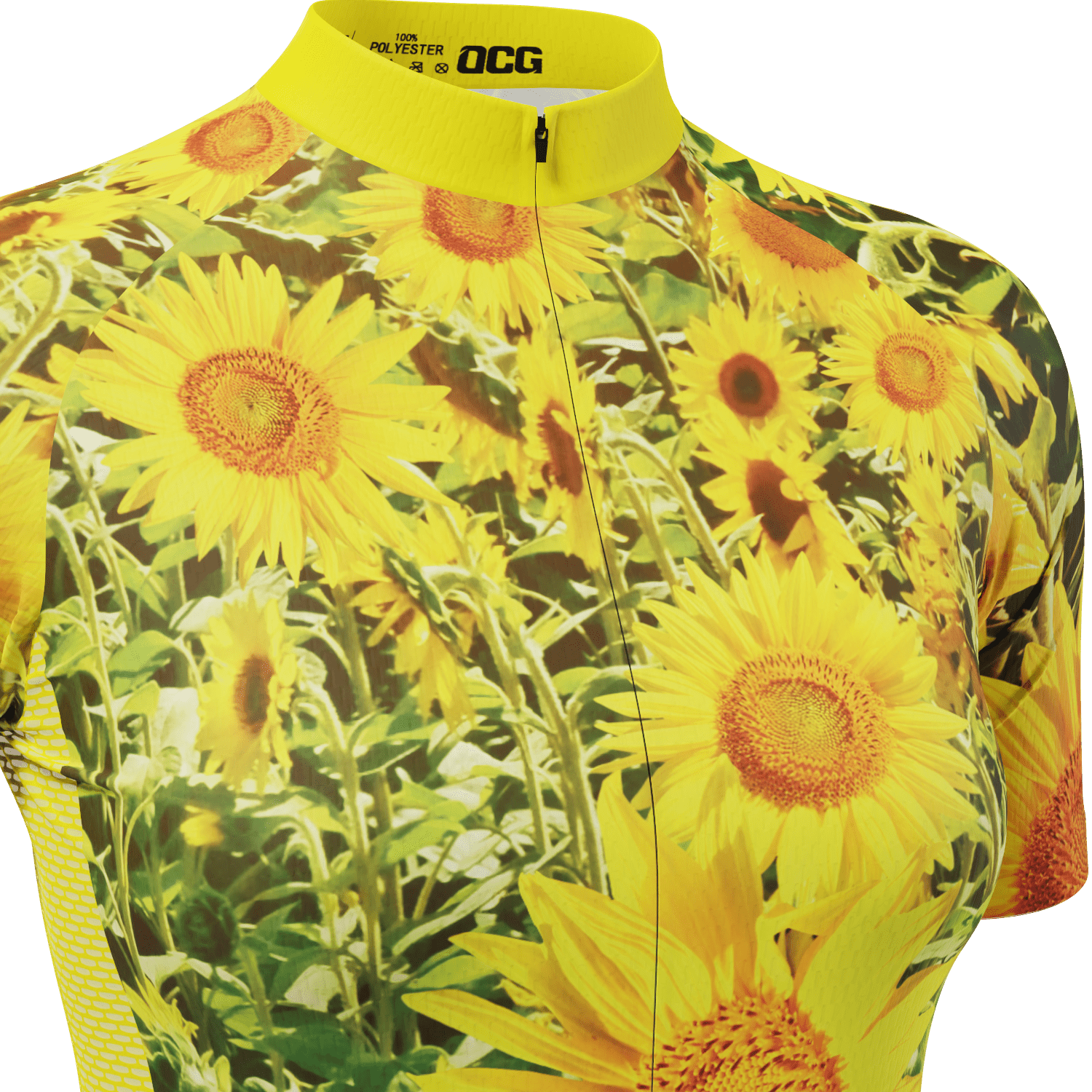 Women's Sunflowers Short Sleeve Cycling Jersey