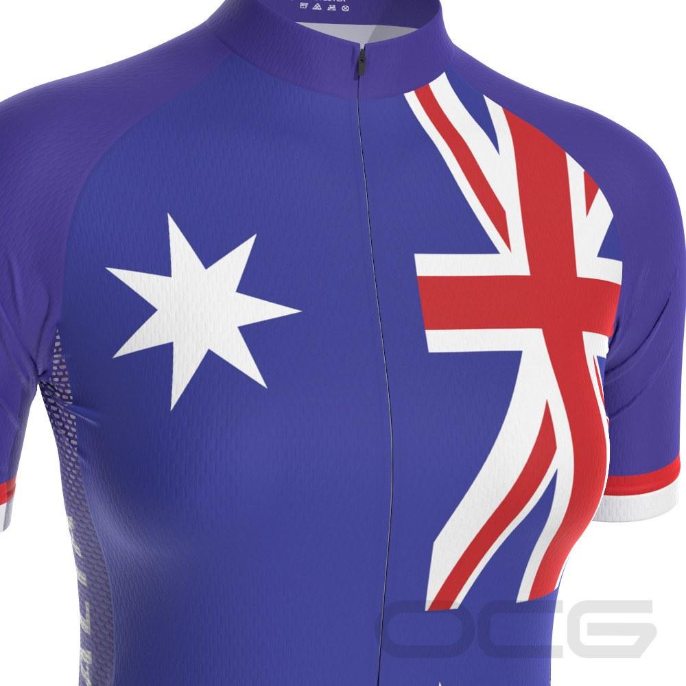 Women's Australia Southern Cross Short Sleeve Cycling Jersey-OCG Originals-Online Cycling Gear Australia