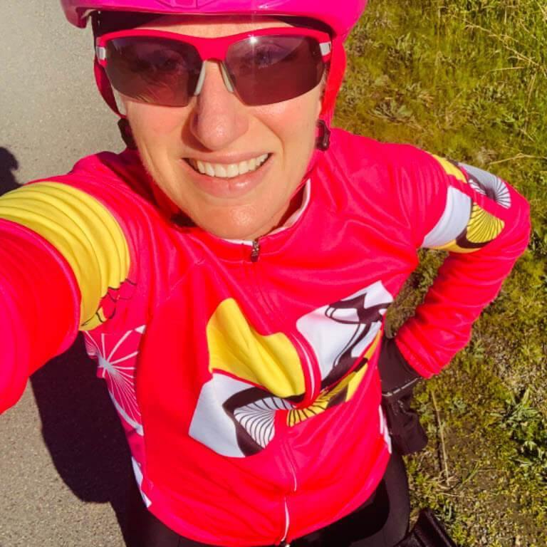 Women's Born to Ride Long Sleeve Pink Cycling Jersey-Online Cycling Gear Australia-Online Cycling Gear Australia
