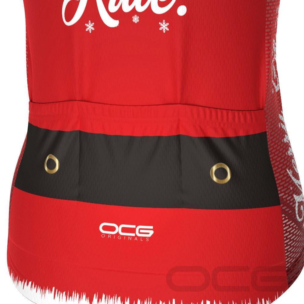 Women's Christmas Santa Fun To Ride Short Sleeve Cycling Jersey-OCG Originals-Online Cycling Gear Australia