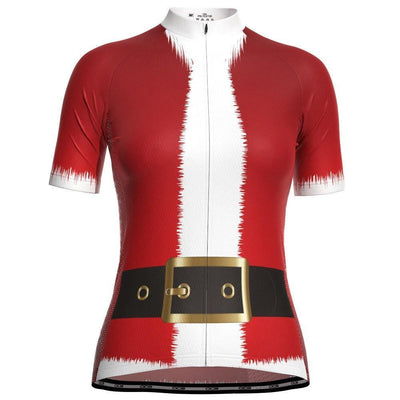 Women's Christmas Santa Fun To Ride Short Sleeve Cycling Jersey-OCG Originals-Online Cycling Gear Australia
