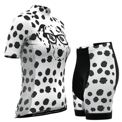 Women's Dalmatian Dog Short Sleeve Cycling Kit-OCG Originals-Online Cycling Gear Australia