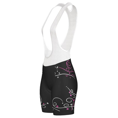 Women's Floral Swirl Pro-Band Cycling Bibs-Online Cycling Gear Australia-Online Cycling Gear Australia