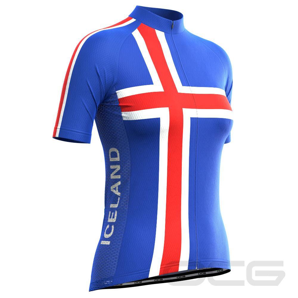 Women's Iceland Flag "Neena" Signature Cycling Jersey-OCG Originals-Online Cycling Gear Australia