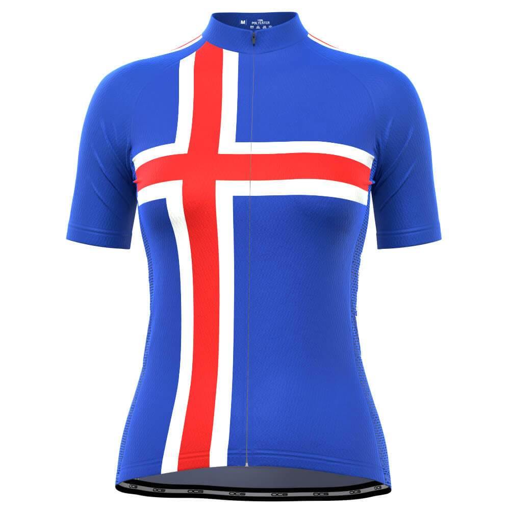Women's Iceland Flag "Neena" Signature Cycling Jersey-OCG Originals-Online Cycling Gear Australia