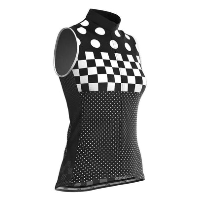 Women's Nina Polka Dot Checkered Sleeveless Cycling Jersey-OCG Originals-Online Cycling Gear Australia