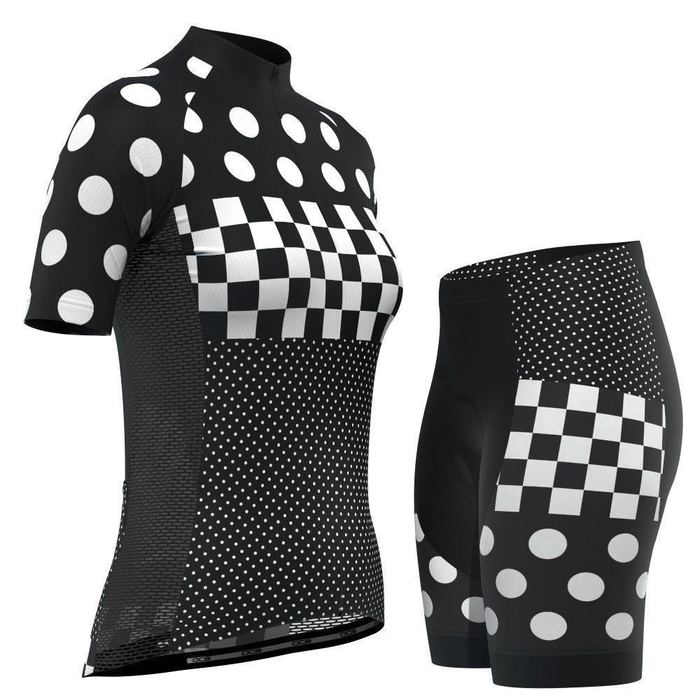 Women's "Nina" Polka Dot Pro-Band Short Sleeve Cycling Kit-OCG Originals-Online Cycling Gear Australia