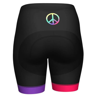 Women's Peace Pro-Band Cycling Shorts-OCG Originals-Online Cycling Gear Australia