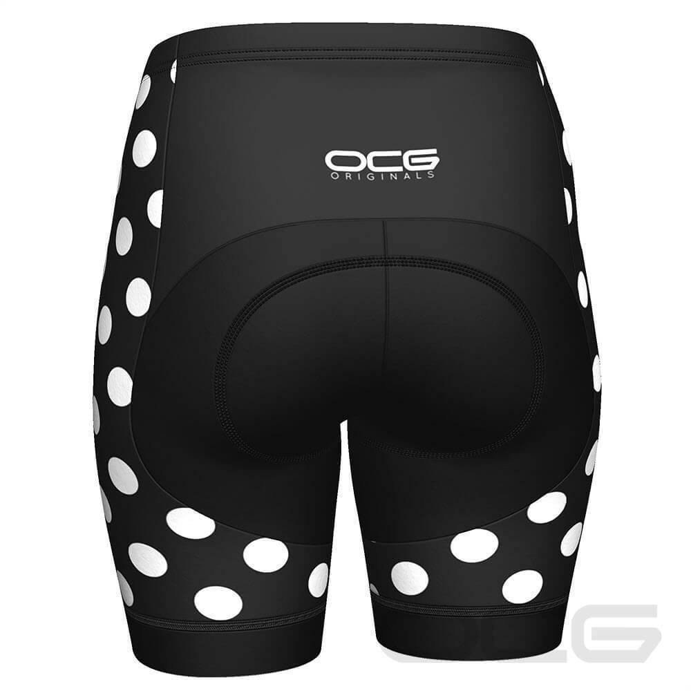 Women's Polka Dot Pro-Band Cycling Shorts-OCG Originals-Online Cycling Gear Australia