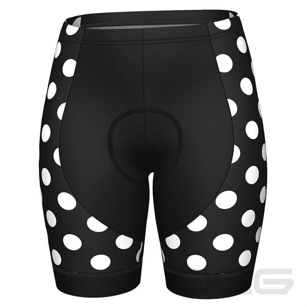 Women's Polka Dot Pro-Band Cycling Shorts-OCG Originals-Online Cycling Gear Australia
