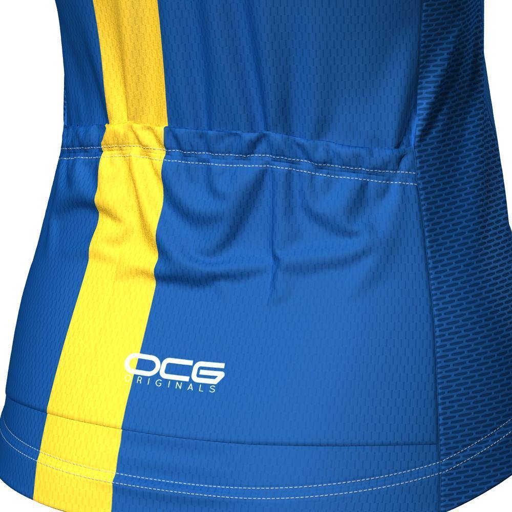 Women's Sweden Swedish Flag Cycling Jersey-OCG Originals-Online Cycling Gear Australia