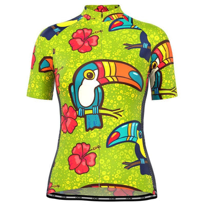 Women's Tucan Hibiscus Cycling Jersey-OCG Originals-Online Cycling Gear Australia